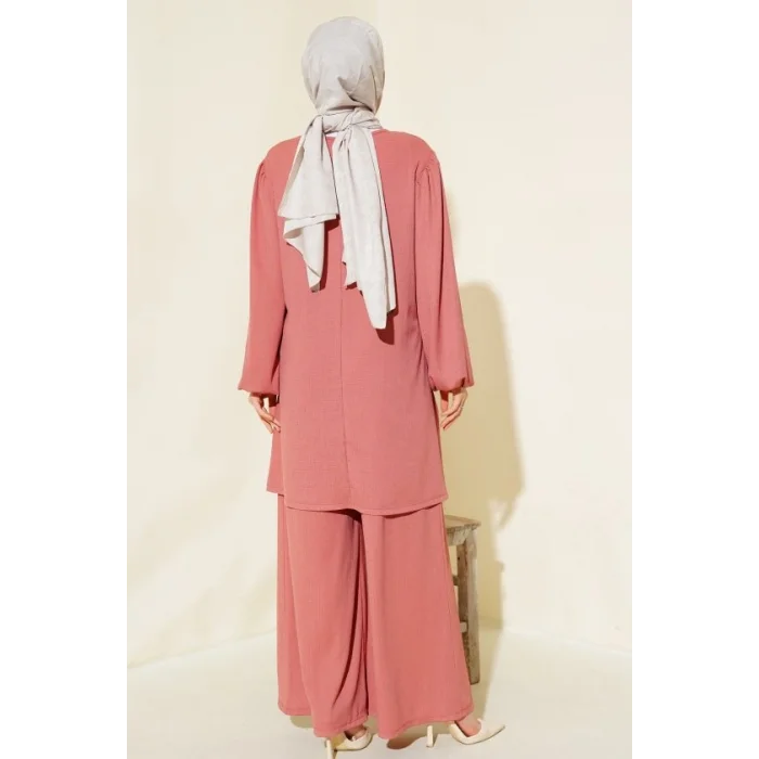 Gül Kurusu Tunik Pantolon Alt Üst Takım 6663