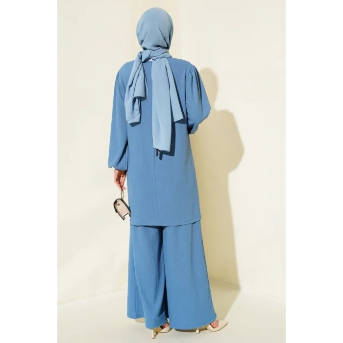 İndigo Tunik Pantolon Alt Üst Takım 6663