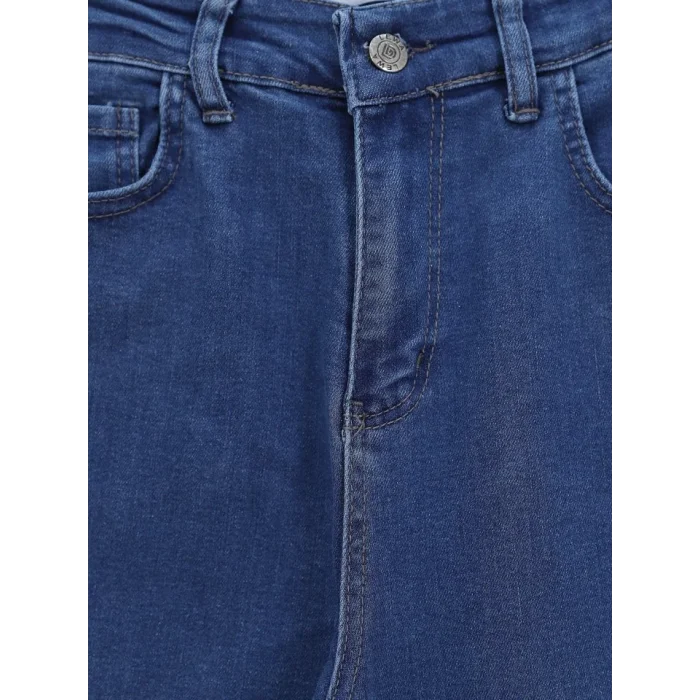 İspanyol Paça Yüksek Bel Kot Pantolon   -Laci