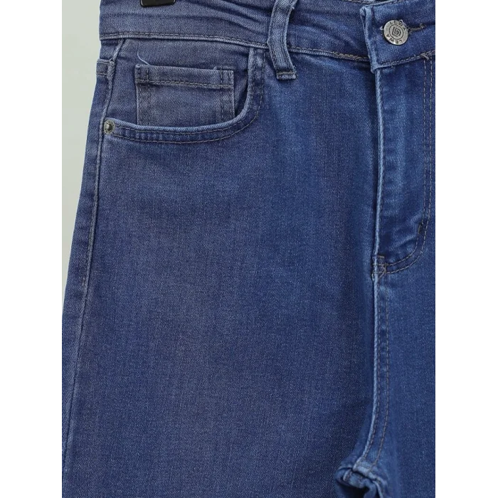 İspanyol Paça Yüksek Bel Kot Pantolon   -Laci