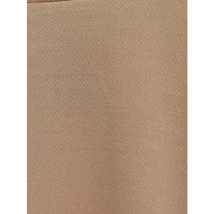 İthal Likralı Krep Kumaş Kiloş Çan Etek -Vizon