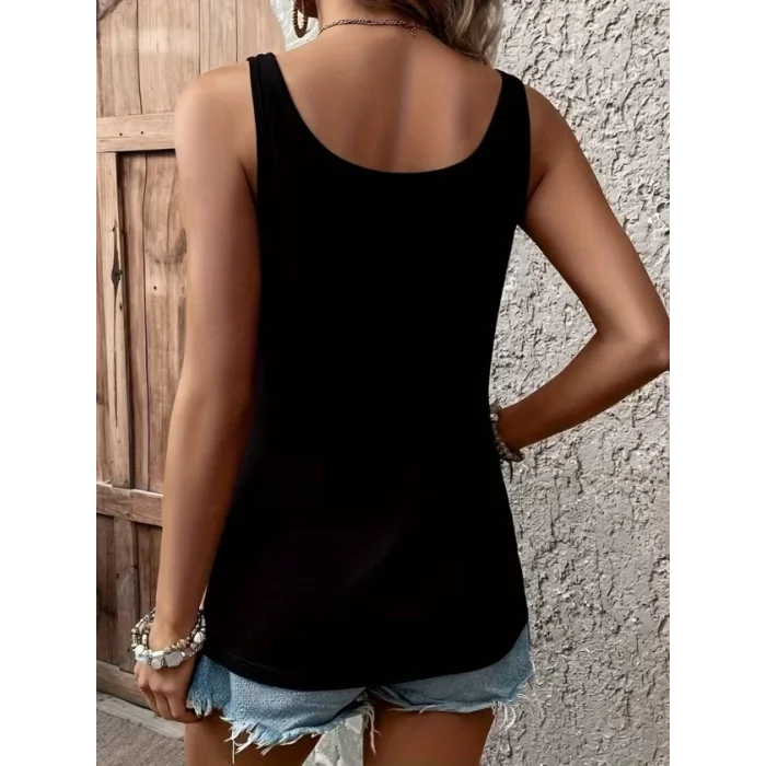 Kadın Askılı Geniş V Yakalı Viskon Bluz