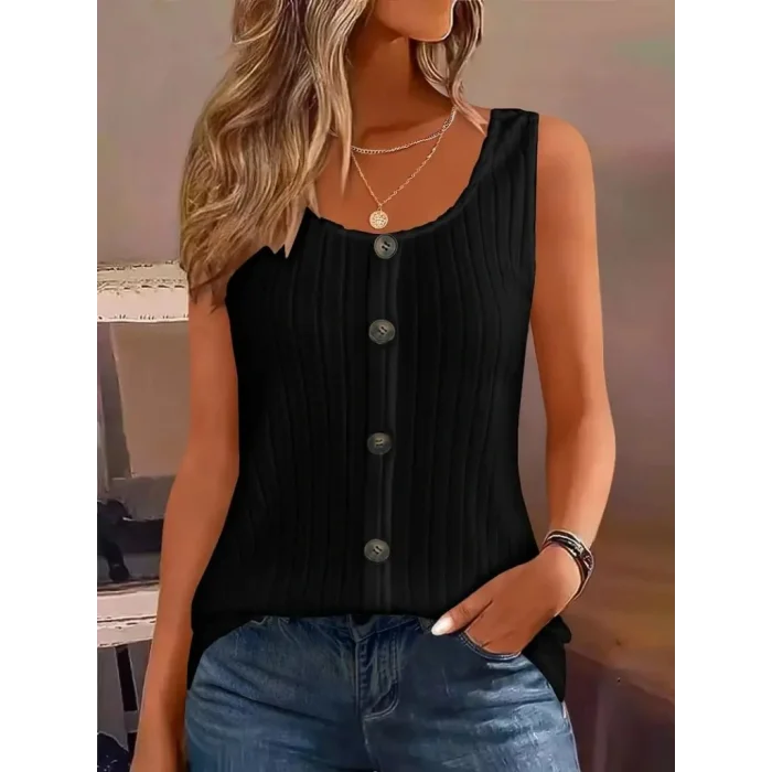 Kadın Askılı Yuvarlak Yaka önden Düğmeli Kalın Fitilli Kaşkorse Bluz