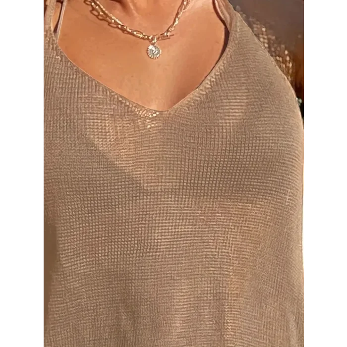 Kadın Eteği Büzgü Detay Boyundan Bağlamalı Mini Triko Pareo