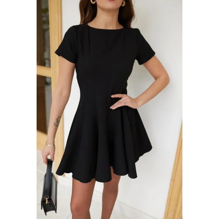 Kadın Kısa Kollu Kiloş Ithal Krep Elbise