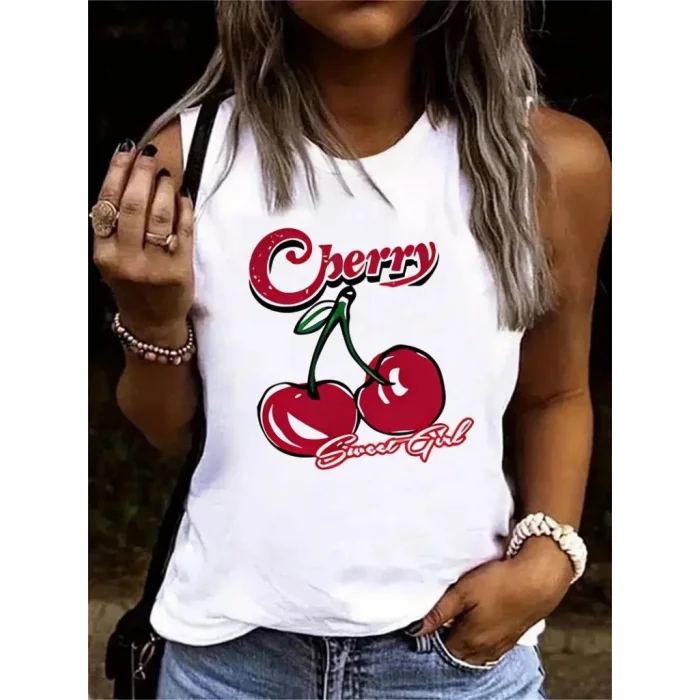 Kadın Kolsuz Bisiklet Yaka Desenli Viskon Bluz