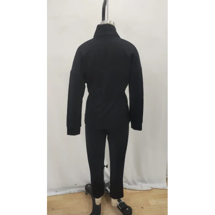 Kadın Uzun Kollu Balıkçı Yaka Belden Lastikli Modal Bluz Ve Pantolon Ikili Takım