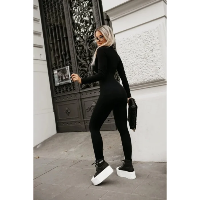 Kadın Uzun Kollu Fermuarlı Kaşkorse Tulum