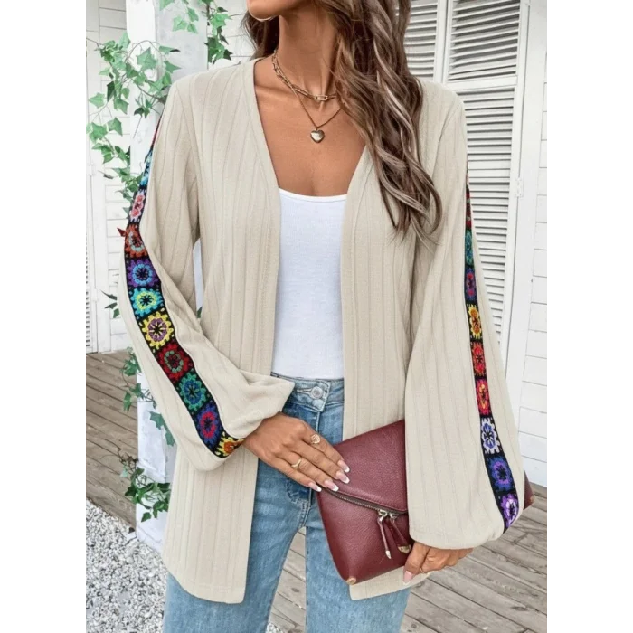 Kadın Uzun Kollu önü Açık şardonlu Kaşkorse Ceket
