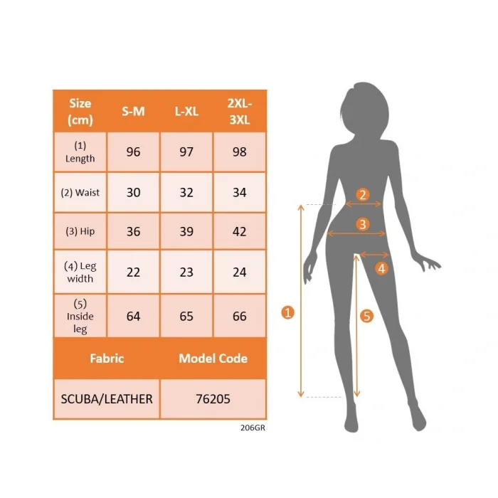 Kadın Yüksek Bel Deri Detaylı Fermuarlı Dalgıç Tayt