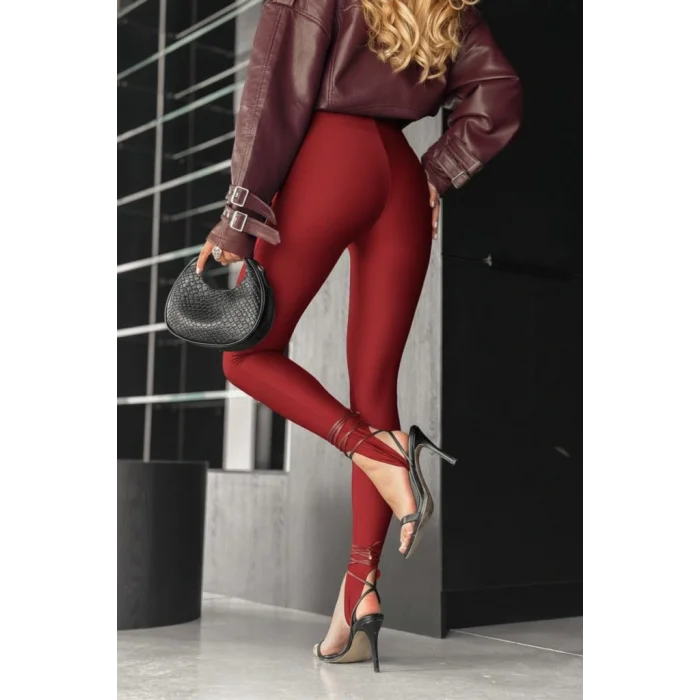 Kadın Yüksek Bel Topuk Altından Geçmeli Dalgıç Tayt