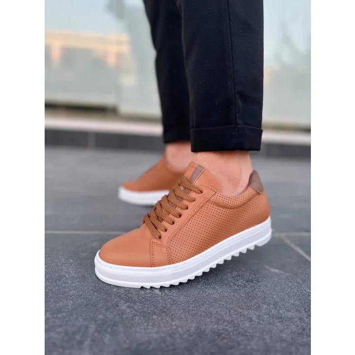 KB-DX2 Kuback Taba Deri Günlük Erkek Ayakkabı