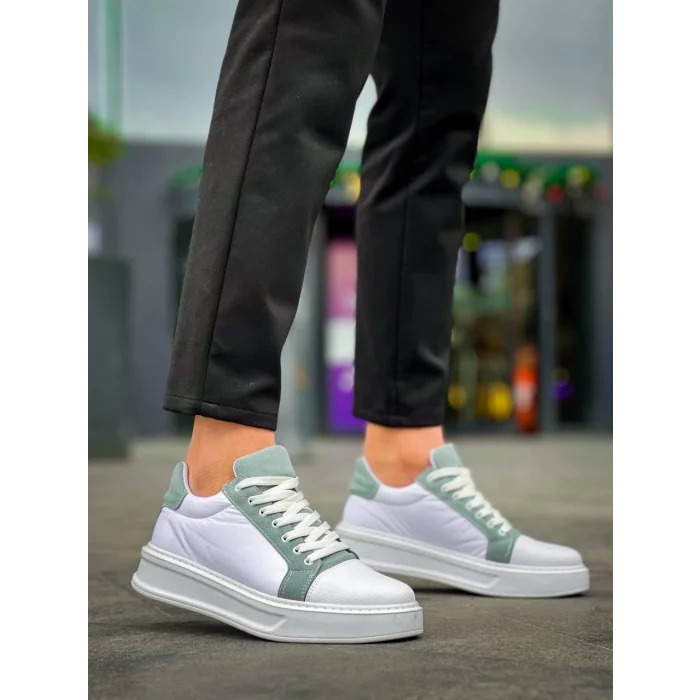 KB-X46 Kuback Beyaz Bebe Mavi Yüksek Beyaz Taban Günlük Spor Ayakkabı