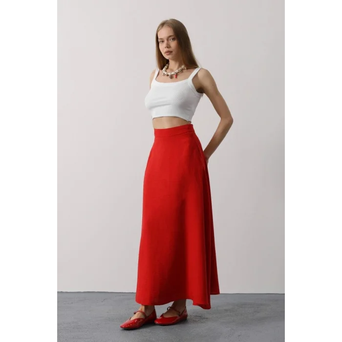 Keten Etek - Kırmızı
