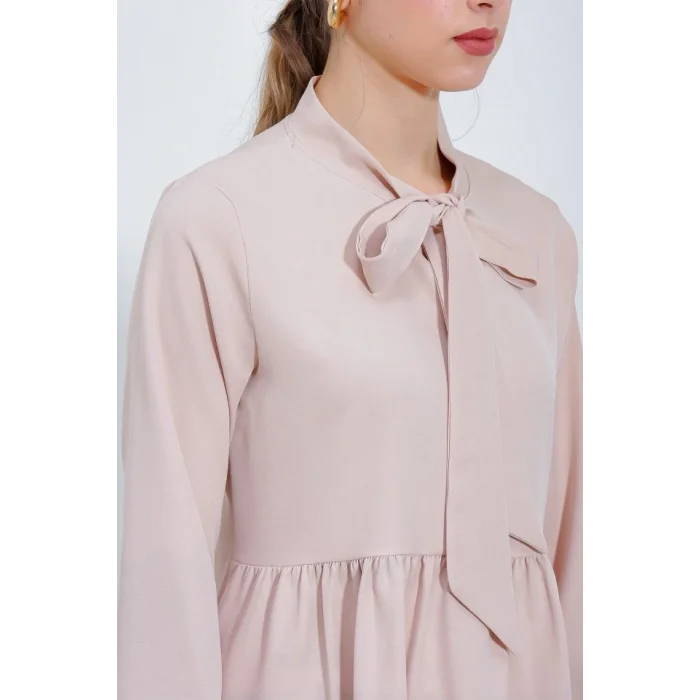 Krem Örme Pantolon Tunik Alt Üst Takım 6654