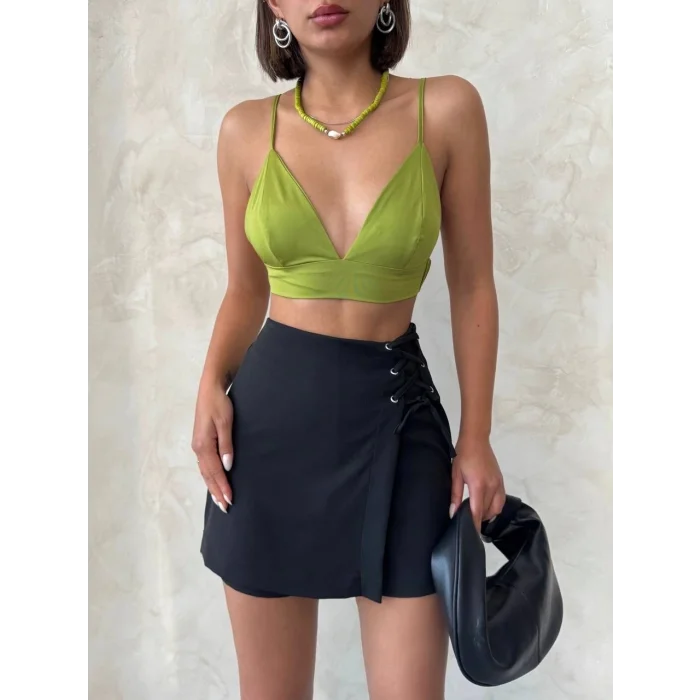 Kuş gözü şort etek s25819