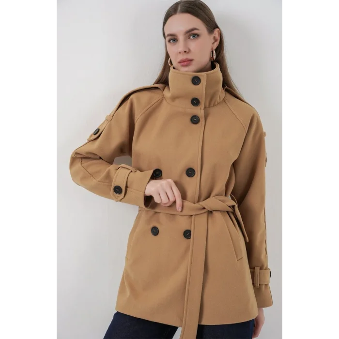 Kuşaklı Kaşe Kaban 9162 - Hardal