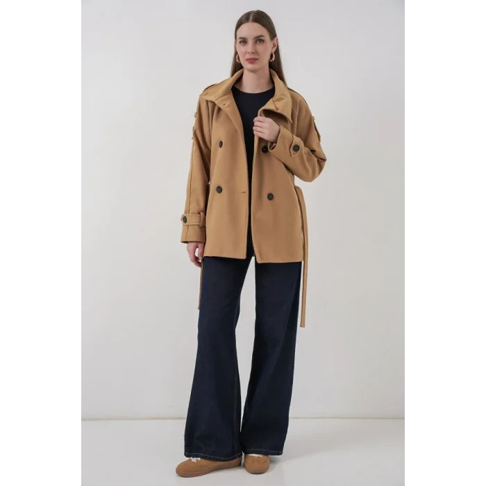 Kuşaklı Kaşe Kaban 9162 - Hardal