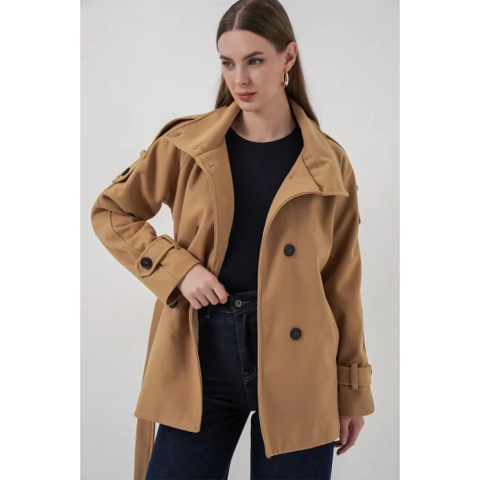 Kuşaklı Kaşe Kaban 9162 - Hardal