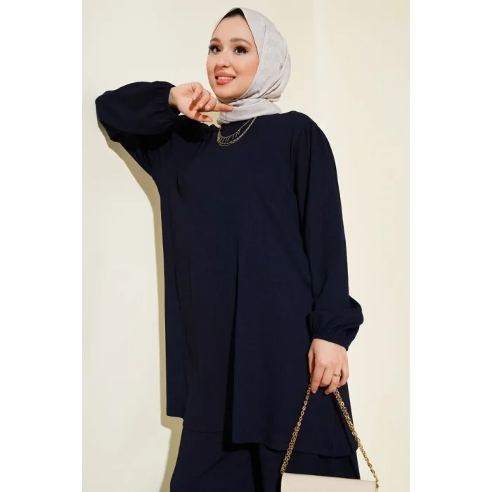 Lacivert Tunik Pantolon Alt Üst Takım 6663