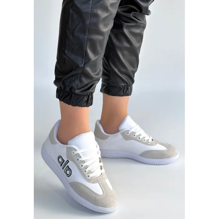 Lendo Beyaz Cilt Bağcıklı Spor Ayakkabı