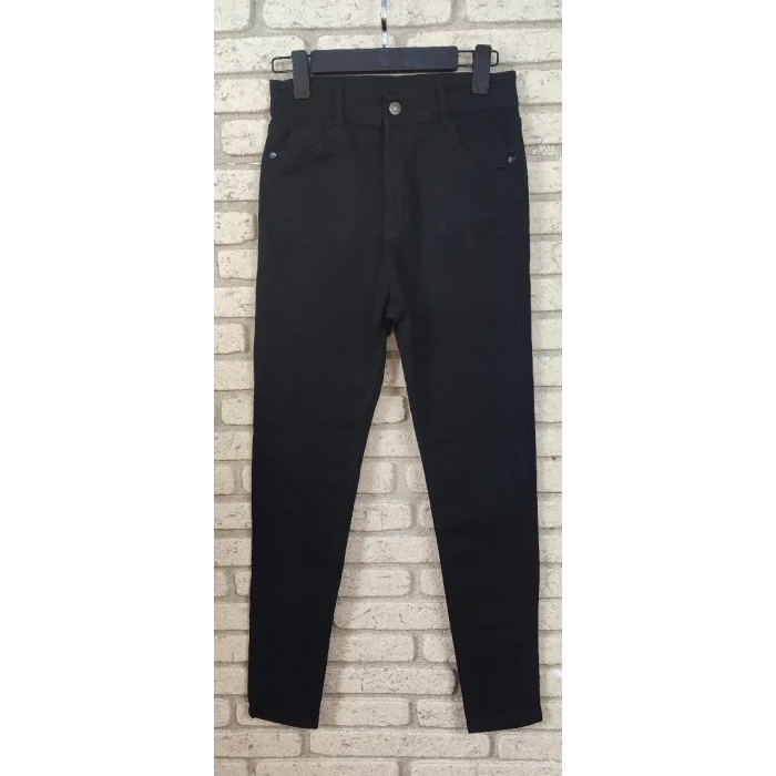 Likralı Yüksek Bel Efsane Kot Pantolon Antrasit Renk 92cm