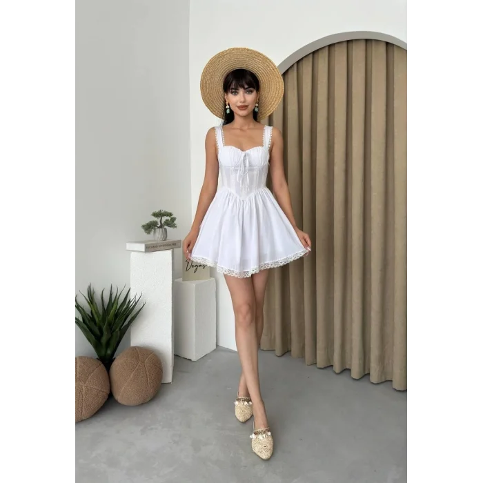 Lille Arkası Bağlamalı Elbise