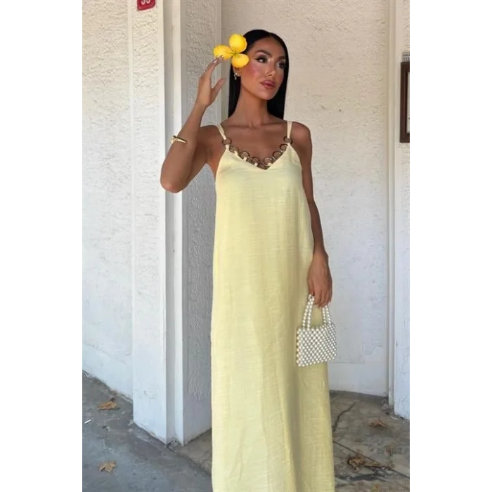 Lina Modal Askılı Elbise 2906