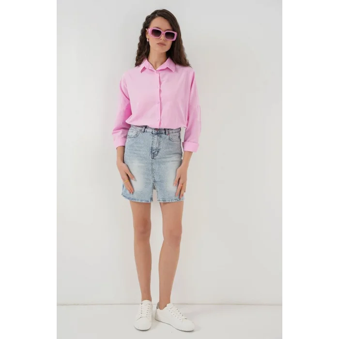 Mini Kot Etek 8037 - Mavi