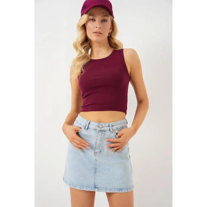 Mini Kot Etek 8049 - Mavi