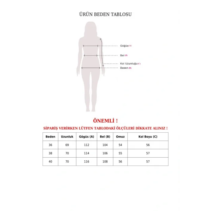 Önü Nakışlı Bisiklet Yaka Sweat Tunik -Gri