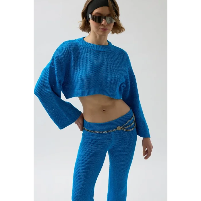 Oversize Triko Bluz Pantolon Takım