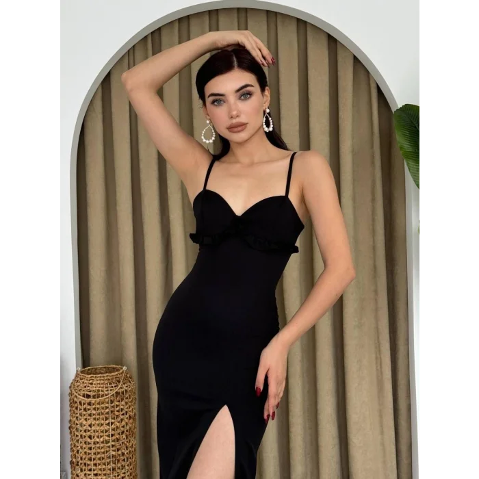 Papalia Sırt Detaylı Elbise