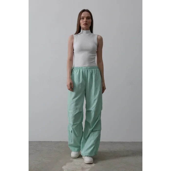 Paraşüt Cargo Pantolon - Mint