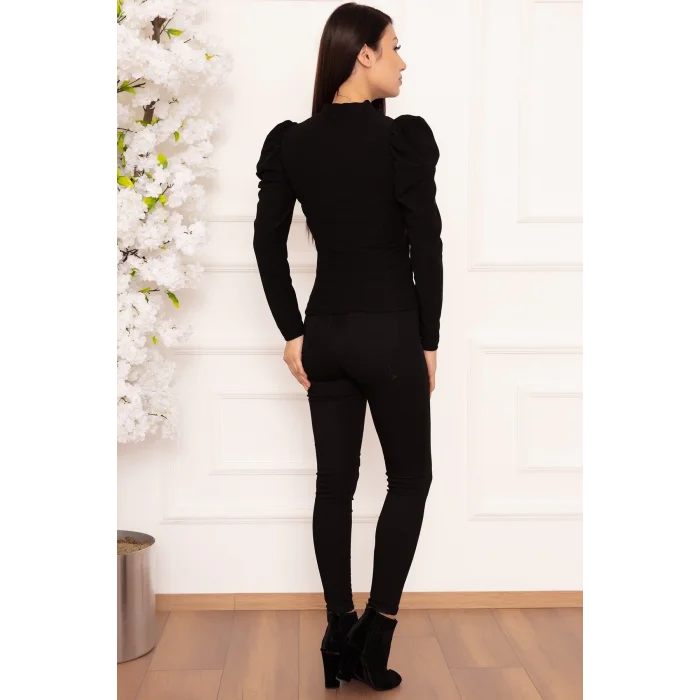 Prenses kol bluz siyah w3125