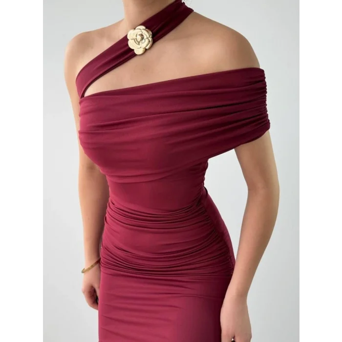 Reta Çapraz Omuz Elbise