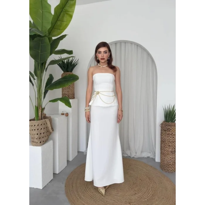 Spas Straplez Elbise