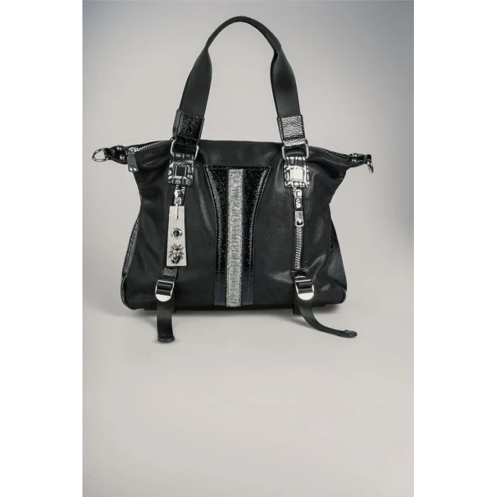 Toja Siyah Cilt Kol Ve Omuz Çantası