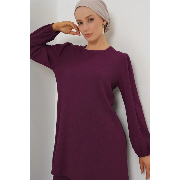 Tunik Pantolon Alt Üst Takım 6663 - Mor