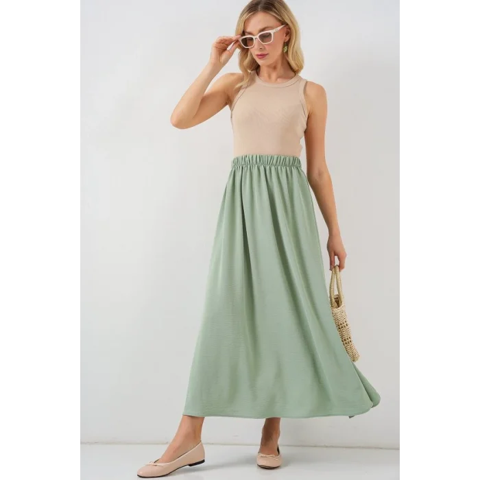 Uzun Ayrobin Etek 8050 - E.Yeşil