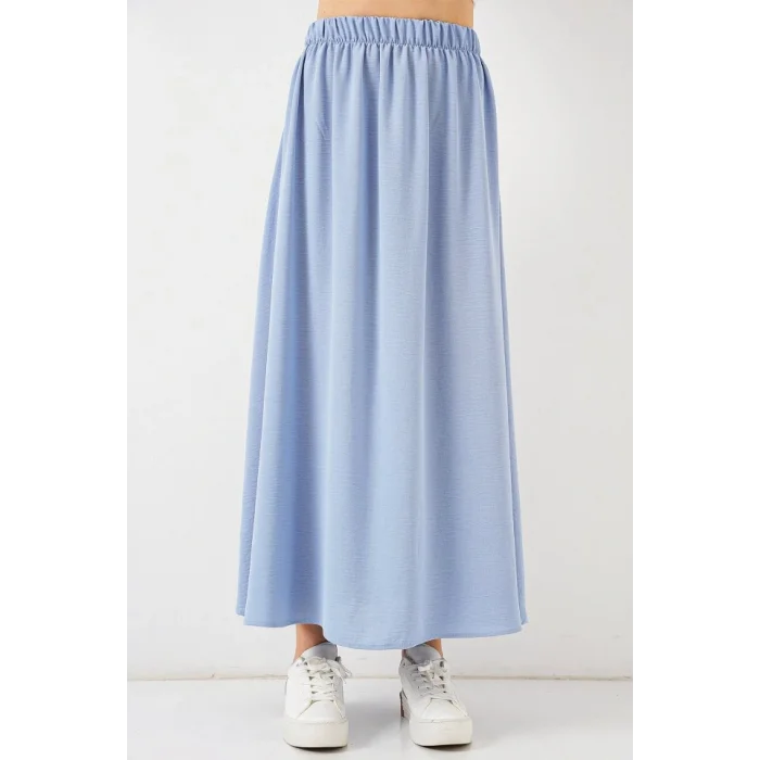 Uzun Ayrobin Etek 8050 - Mavi