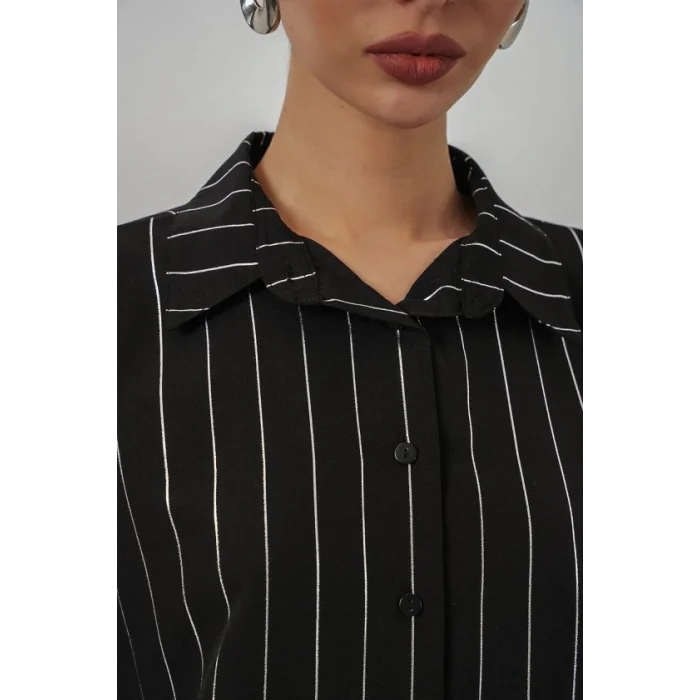 Varak Desenli Gömlek 20253 - A.Siyah