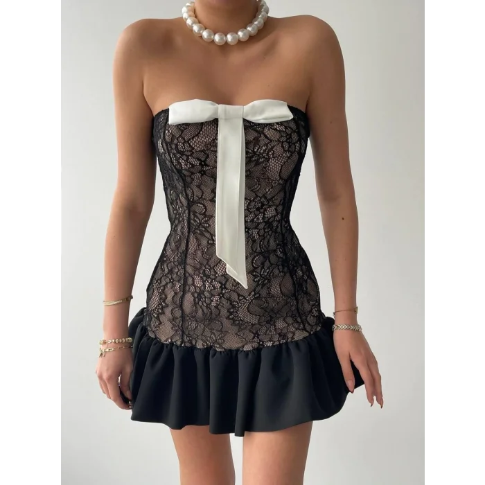 Vencover Straplez Elbise