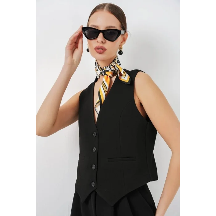 Yelek Pantolon İkili Takım 30091 - Siyah