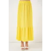 1886 Uzun Örme Etek - Sarı