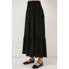 1886 Uzun Örme Etek - Siyah