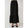 1886 Uzun Örme Etek - Siyah
