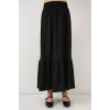 1886 Uzun Örme Etek - Siyah