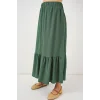 1886 Uzun Örme Etek - Zümrüt Yeşili