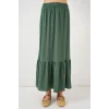 1886 Uzun Örme Etek - Zümrüt Yeşili